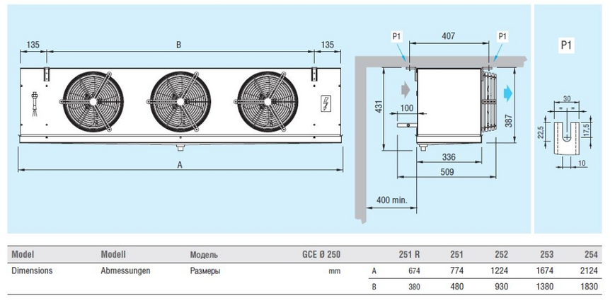 Воздухоохладитель кубический Eco Modine ECO GCE 252G6 ED DD0008945 фото