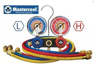 Коллектор 2-вентильный R-12,290,600A+шланги 3х150см; Mastercool (США) MC-93661-RВ DD008582 фото