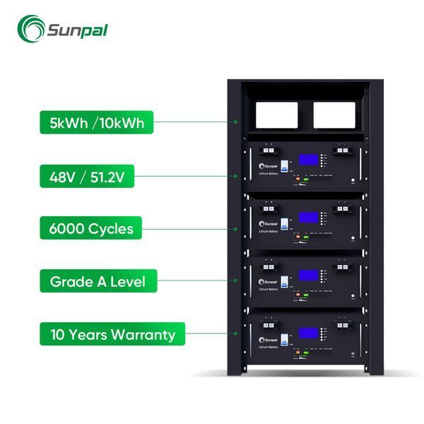 Акумуляторний блок SUNPAL POWERPAL-E1 PP-E1-10kWh LifePo4 DD0008341 фото