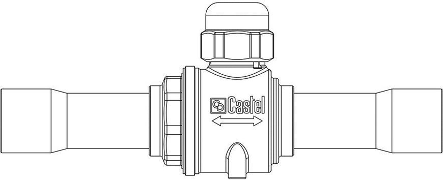 Шаровый вентиль для газовой магистрали Castel 6570 (6590) / 4 DD0007990 фото