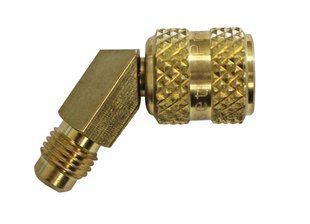 Адаптер угловой 45 R-410a 1/2"-20Fx1/4"M; Mastercool (США) MC-90416 DD008737 фото