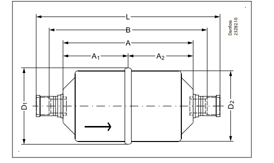 Фильтр-осушитель Danfoss DCL 164S 023Z5032 DD0007371 фото