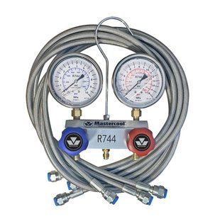 Коллектор 2-вентильный R-744 (CO2) + шланги 3х150см; Mastercool (США) MC-55661 DD008591 фото