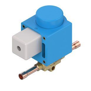Соленоїдний вентиль (електромагнітний клапан) Danfoss під пайку 7/8"-22мм EVO 105 (032L2073) з котушкою DD0007607 фото