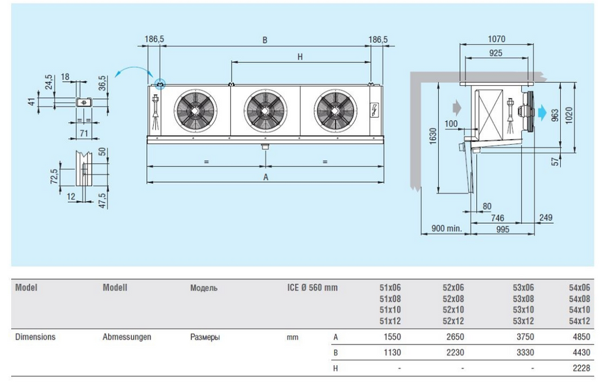 Воздухоохладитель кубический Eco Modine ECO ICE 52B12 ED DD0009066 фото
