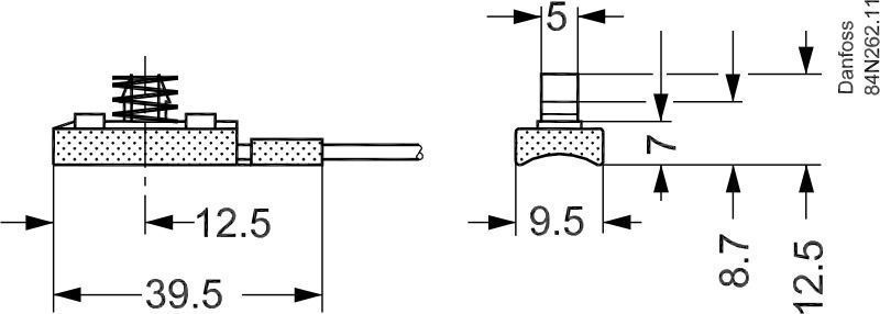 Датчик температури Danfoss AKS 11, 5.5 м 084N0028 DD007530 фото