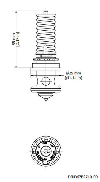 Клапанный узел (дюза) 07 до TE 12 (067B2710) Danfoss DD0007313 фото